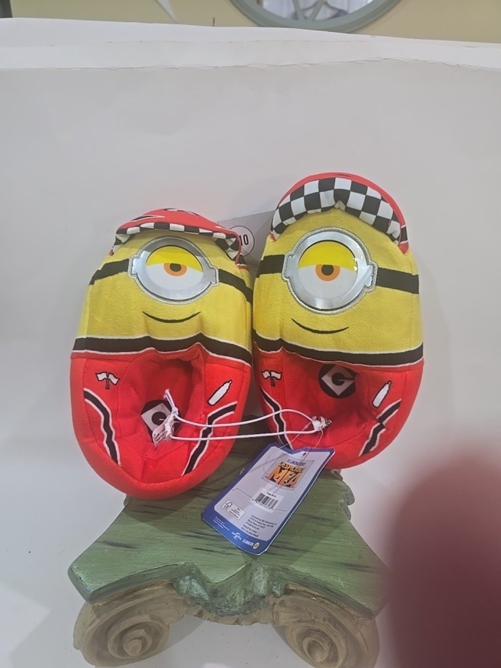 Kids Yellow & Red Minion Slip-On Shoes